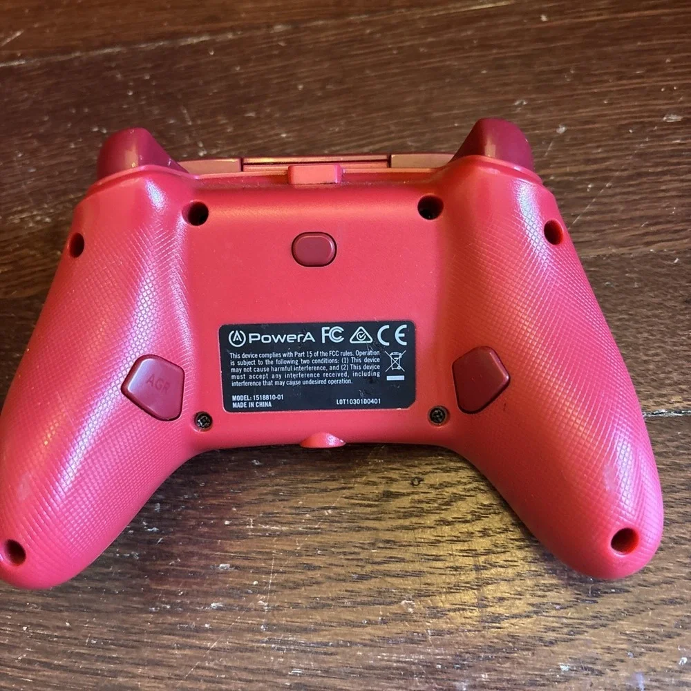 Power A Red for Microsoft Xbox One Wireless Controller NO CABLE Untested